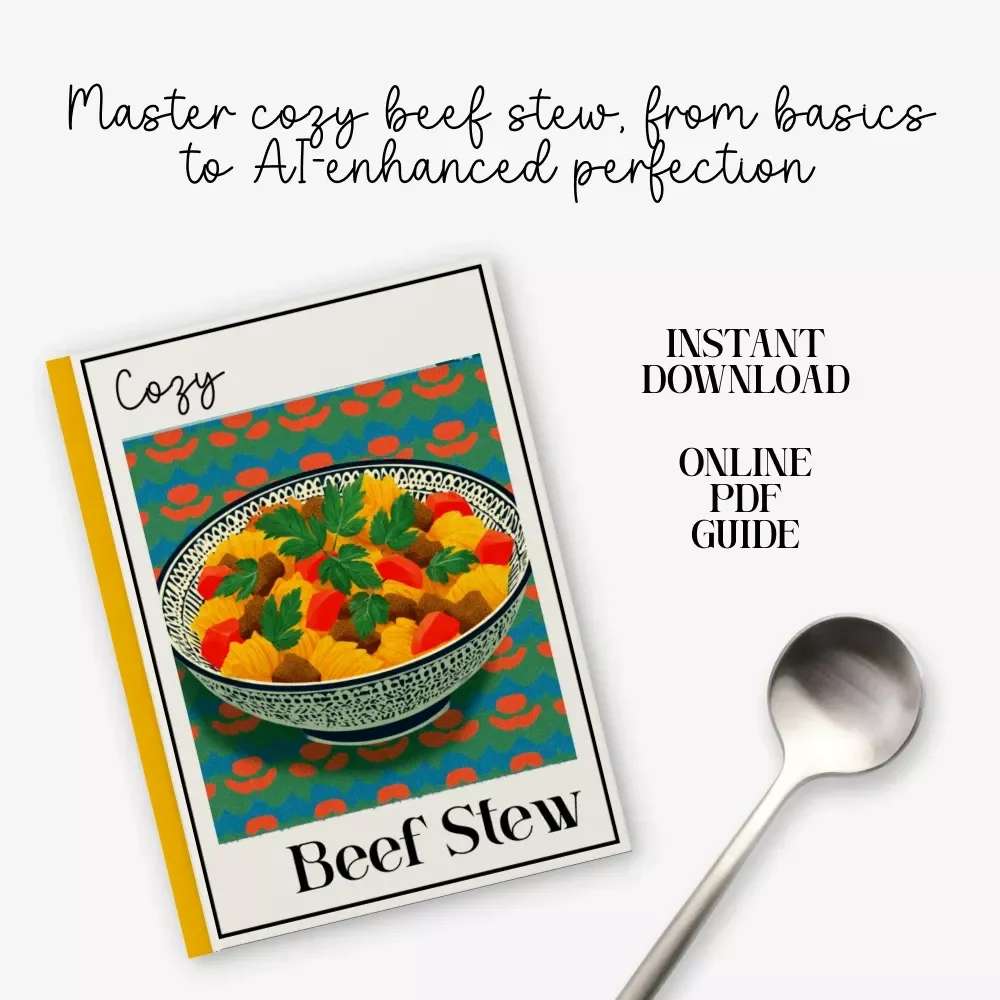 Cozy Beef Stew | Comfort Food Cooking Guide | Step-by-Step beef stew recipe eBook | Beginner Friendly Stew Mastery Download