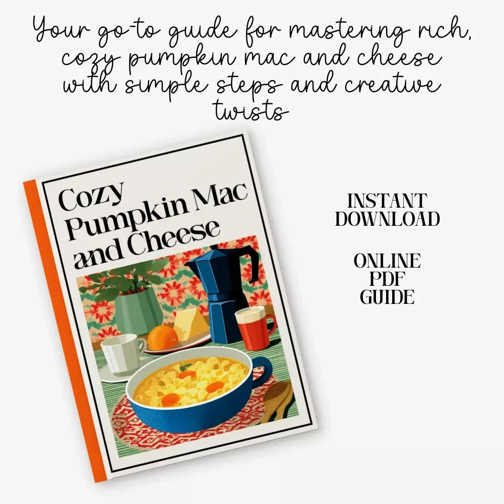 Cozy Pumpkin Mac and Cheese – Ultimate How to Make Pumpkin Mac and Cheese Guide | Fall Recipe Digital Download | Comfort Food Cooking eBook