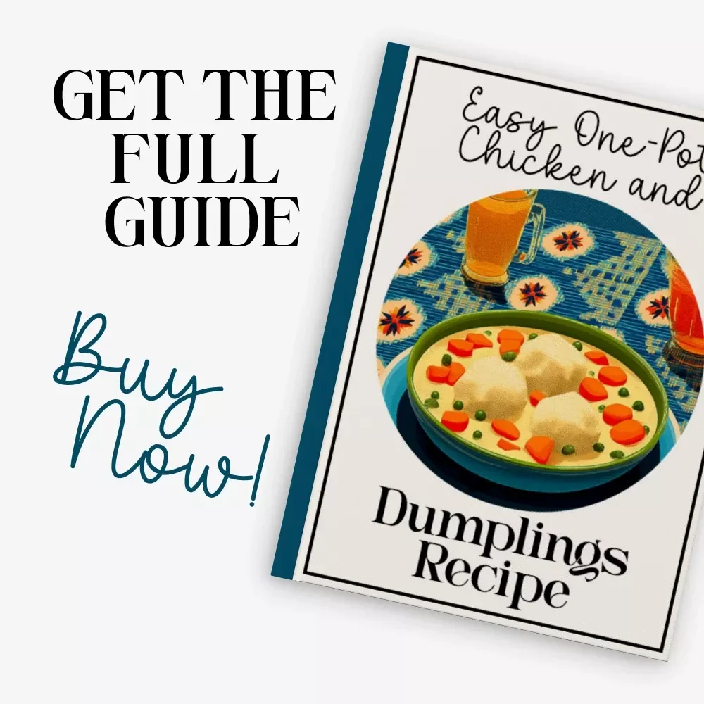 Easy One-Pot Chicken and Dumplings Recipe | easy one pot chicken and dumplings recipe Guide | Cozy Comfort Food Digital Download | Beginner Friendly One-Pot Dinner