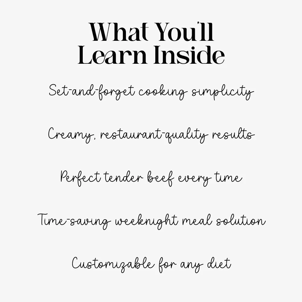 Slow Cooker Beef Stroganoff Made Simple and Delicious Guide, Comfort Food eBook, Weeknight Dinner Planner