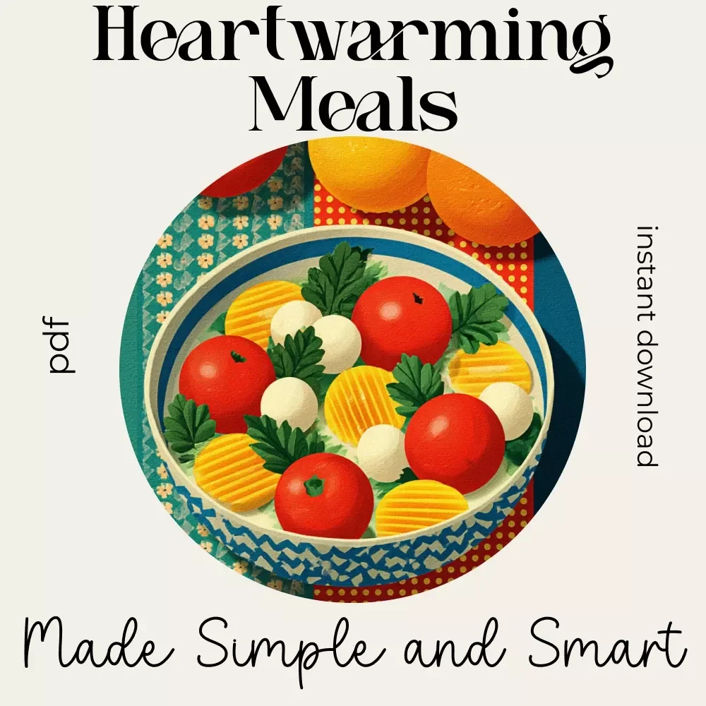 Heartwarming Meals Made Simple and Smart – Budget Cooking Guide, Healthy Comfort Food Ideas on a Budget, Smart Meal Planning with AI, Printable Digital Download