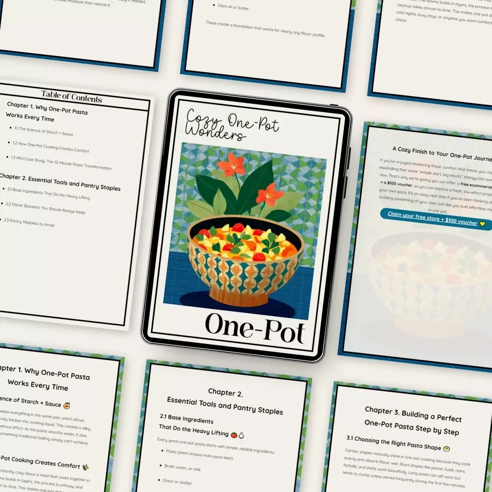Cozy One-Pot Wonders | One-Pot Pasta Meals eBook | Comfort-Food Recipes & Quick Weeknight Cooking Guide