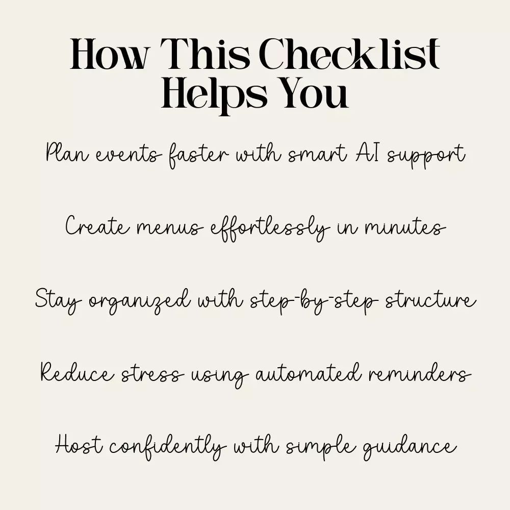 The AI-Powered Hosting Blueprint | Digital Party Planning Guide, Entertaining Checklist, AI Party Prep eBook for Seamless Hosting
