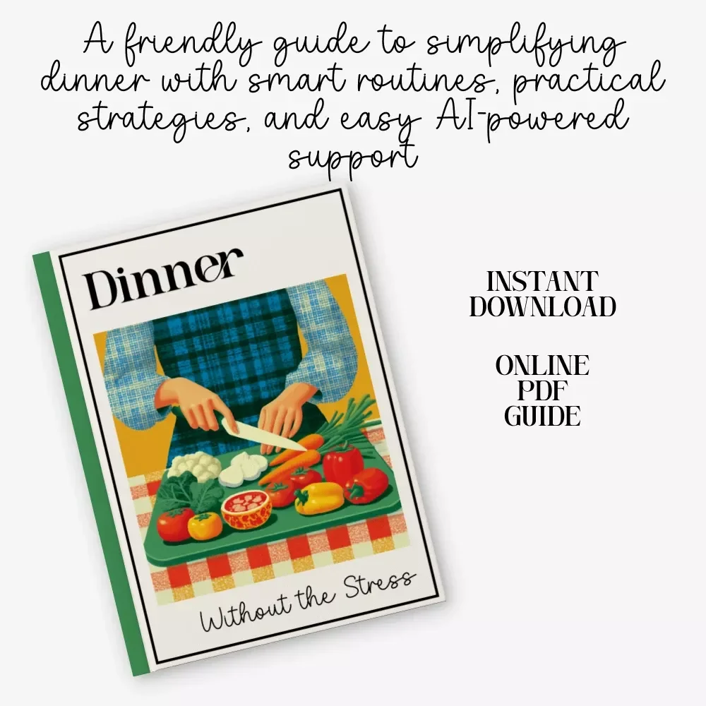 Dinner Without the Stress | How to Build a Dinner Routine That Reduces Planning Stress Guide | Stress-Free Meal Planning eBook for Busy Families & Professionals | Digital Download