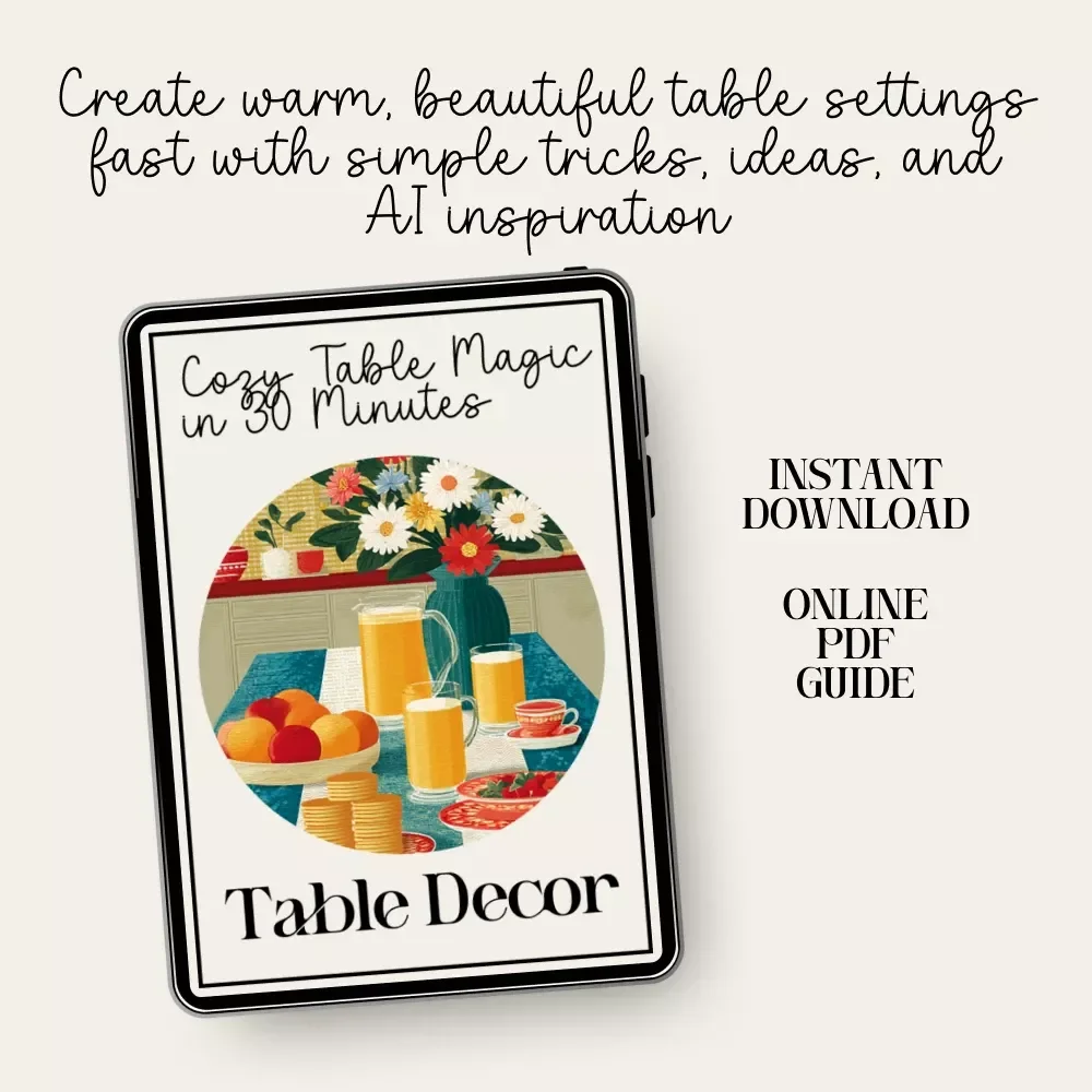 Cozy Table Magic in 30 Minutes | DIY Table Decor Under 30 Minutes | Quick & Cozy Hosting Guide