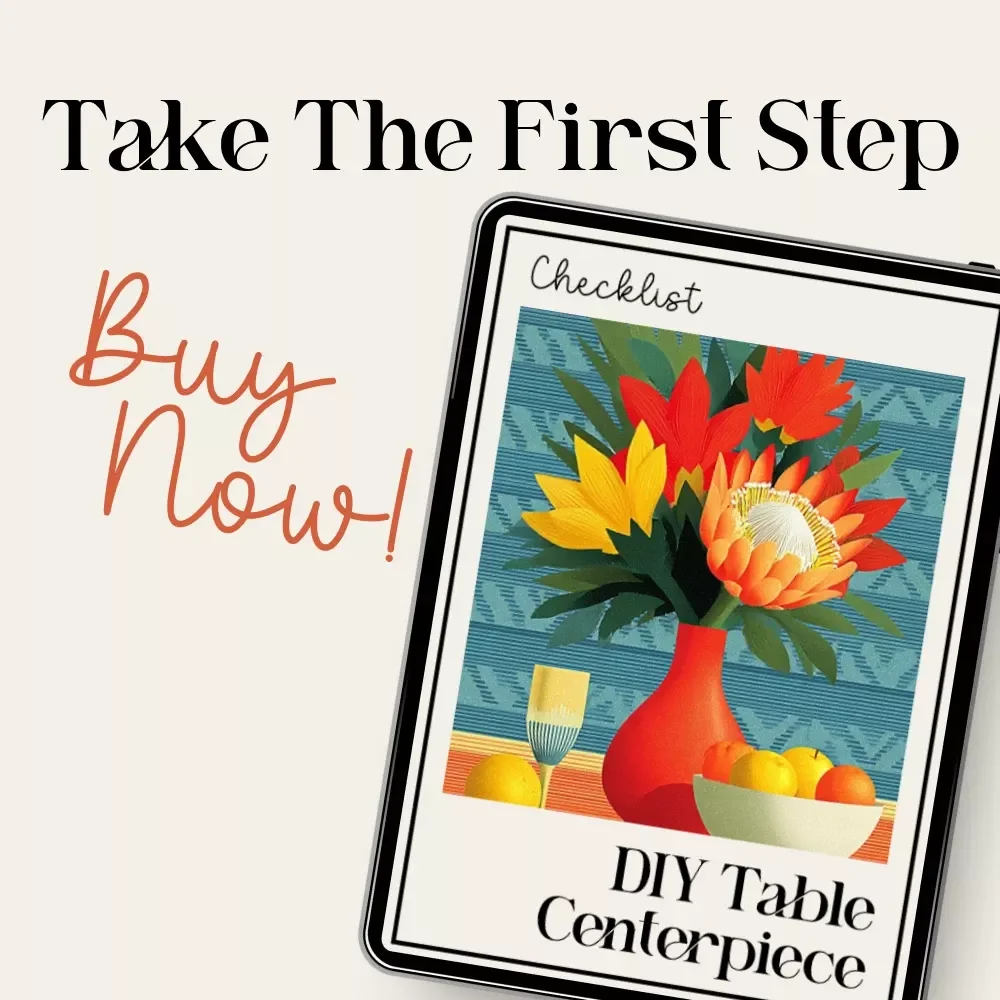 DIY Table Centerpiece Checklist | Printable Checklist for DIY table centrepieces on a budget | Easy Home Decor Guide for Stunning Table Displays