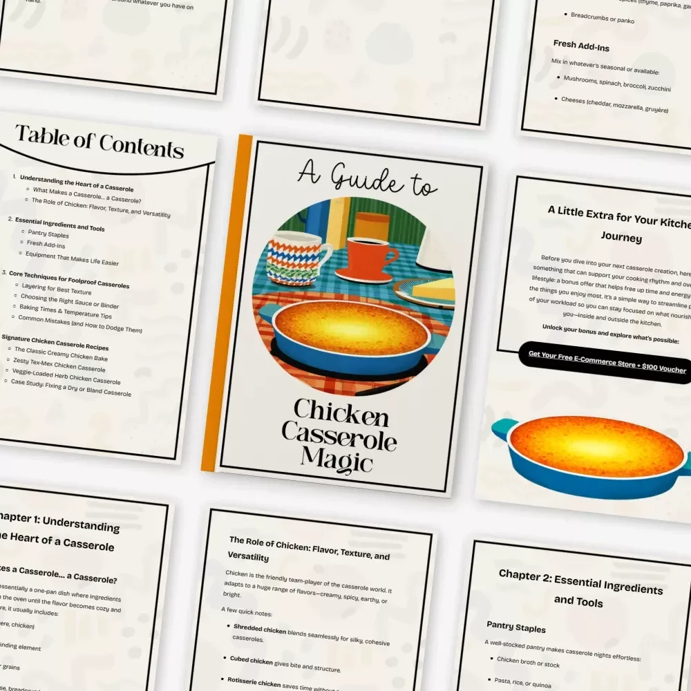 A Guide to Chicken Casserole Magic: Easy Chicken Casserole Recipes, Tips, and Foolproof Techniques eBook for Home Cooking