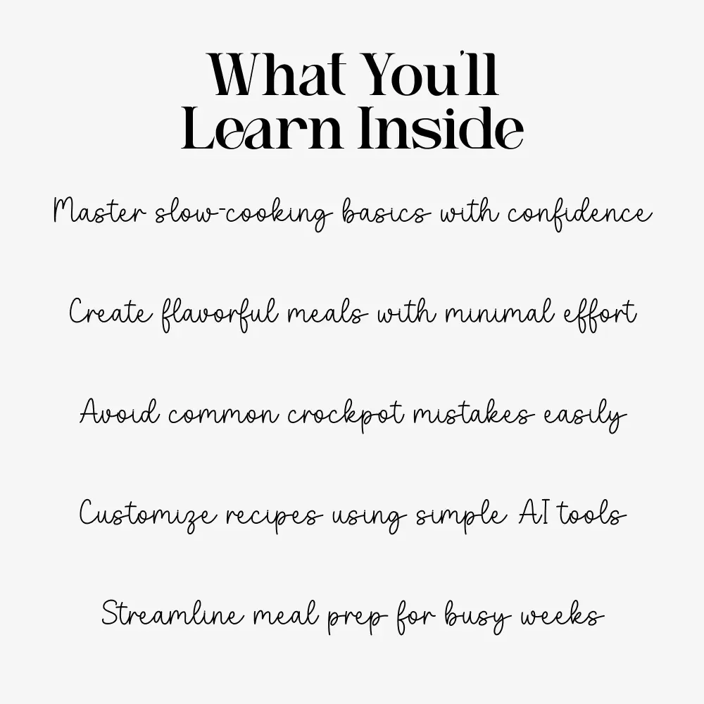 Your Ultimate Guide to Crockpot Comfort Food | Slow Cooker eBook for Beginners & Food Lovers | Cozy crockpot comfort food recipes Digital Download