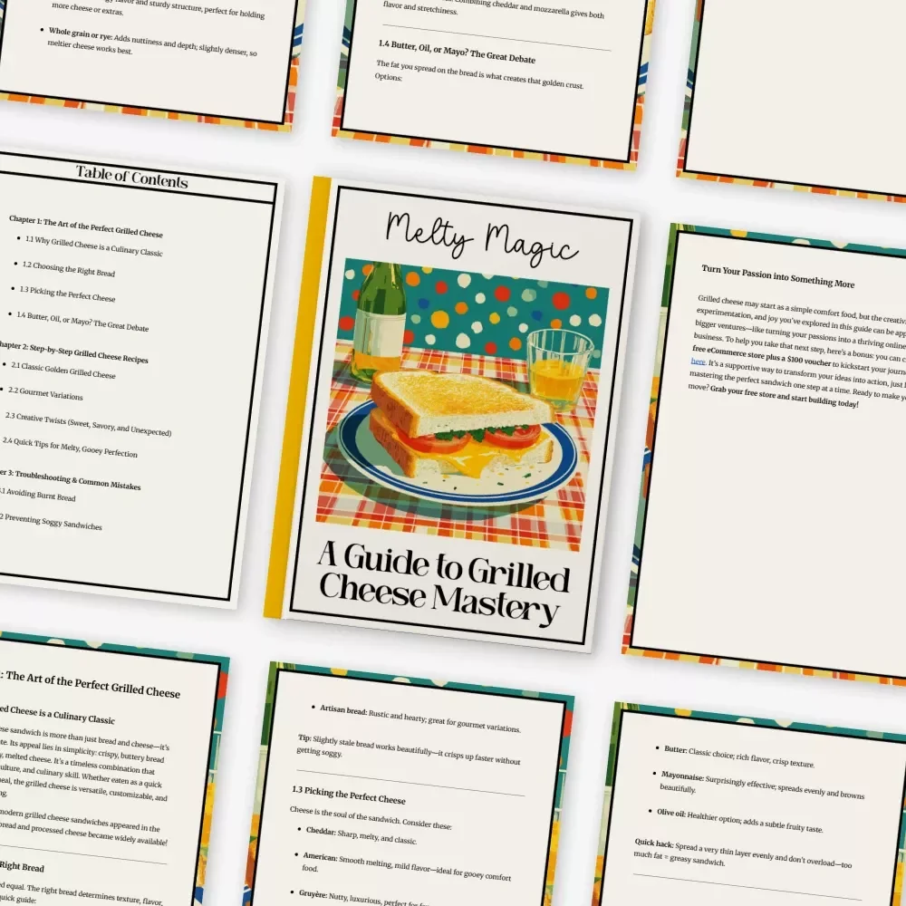 Melty Magic: A Guide to Grilled Cheese Mastery – Ultimate Grilled Cheese Sandwich Recipe Guide for Food Lovers, Home Cooks & Kitchen Creators