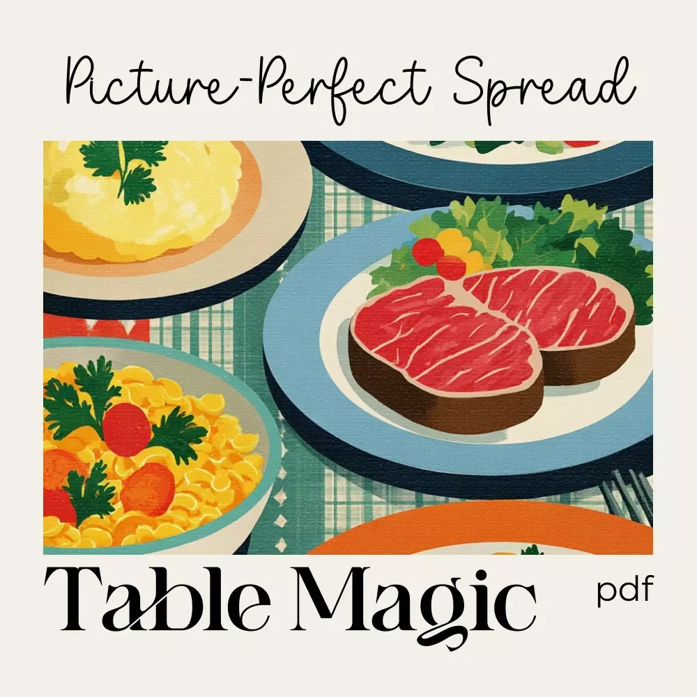 Table Magic: Checklist for a Picture-Perfect Spread | Elegant Entertaining Made Easy | Essential Tips for Setting a Dinner Table | Instant Digital Download