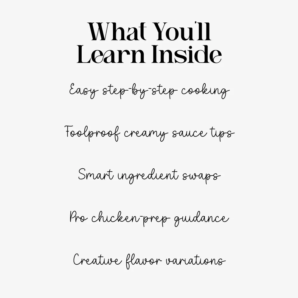 Chicken Fettuccine Alfredo Recipe Guide | Printable Cooking Guide | Easy Pasta Instructions | Digital Download for Home Cooks