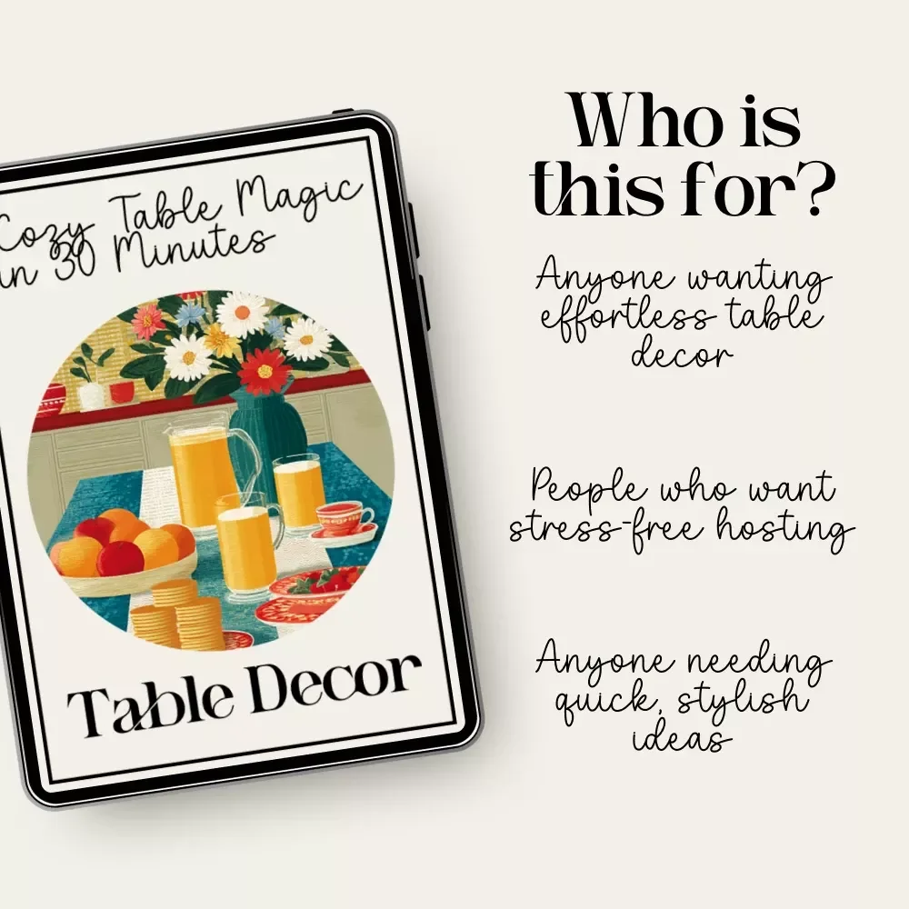 Cozy Table Magic in 30 Minutes | DIY Table Decor Under 30 Minutes | Quick & Cozy Hosting Guide