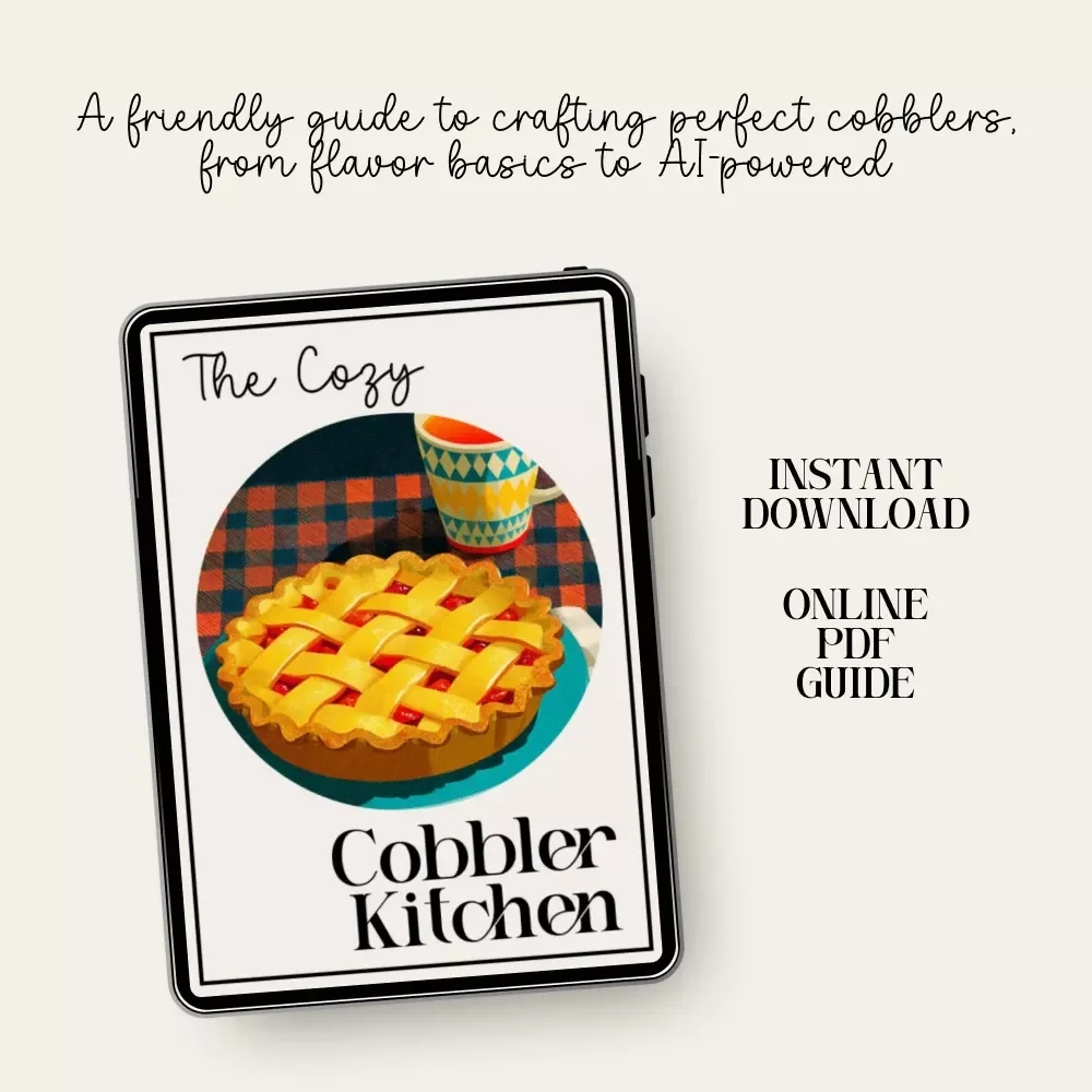 The Cozy Cobbler Kitchen | Ultimate Comfort-Dessert Guide for Beginners & Home Bakers | How to Bake a Cobbler Step-by-Step Digital Download