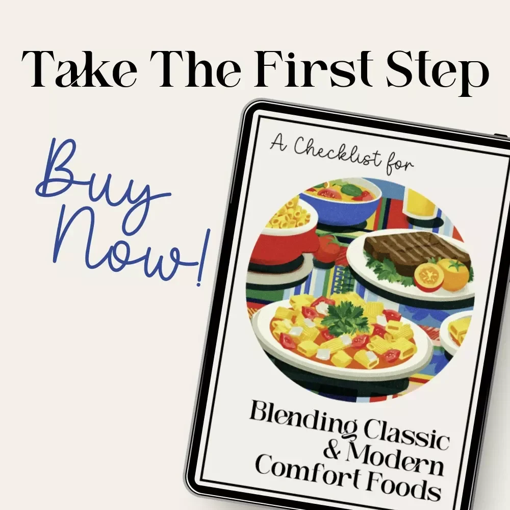 A Checklist for Blending Classic & Modern Comfort Foods | Printable Cooking Guide on How to Mix Classic and Modern Comfort Foods, Easy Fusion Ideas