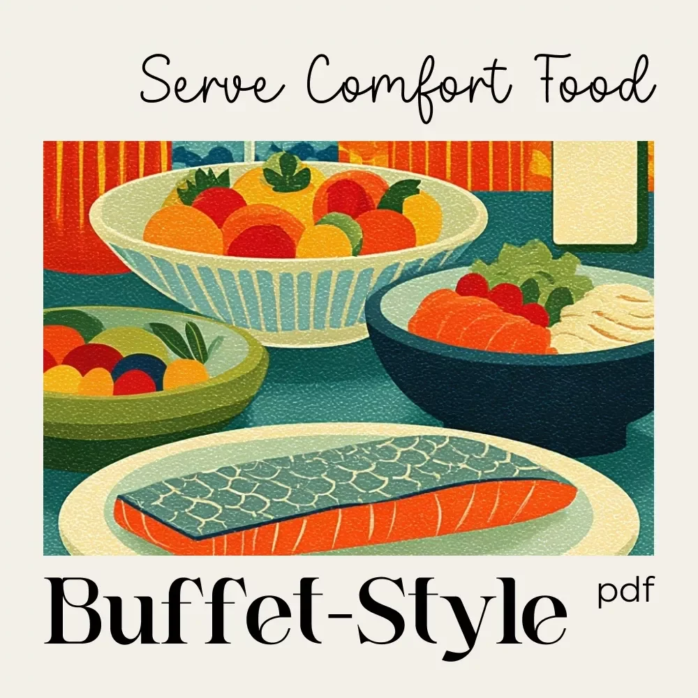 Serve Comfort Food Buffet-Style Like a Pro | Printable Checklist for Easy Hosting, Party Planning, & Tips for Serving Comfort Food Buffet Style