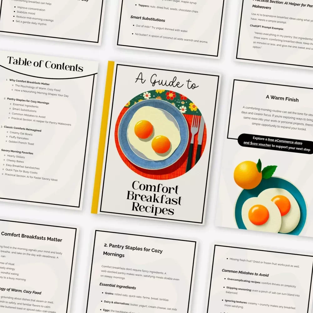 A Guide to Comfort Breakfast Recipes: Cozy Morning eBook for Easy, Delicious Comfort Breakfast Recipes