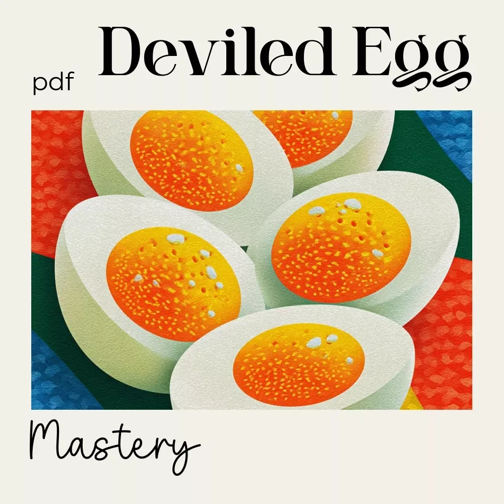 Perfect Deviled Egg Mastery – Ultimate Deviled Egg Guide, eBook & Recipe Checklist for Home Cooks | Party Appetizer How-To | Instant Digital Download