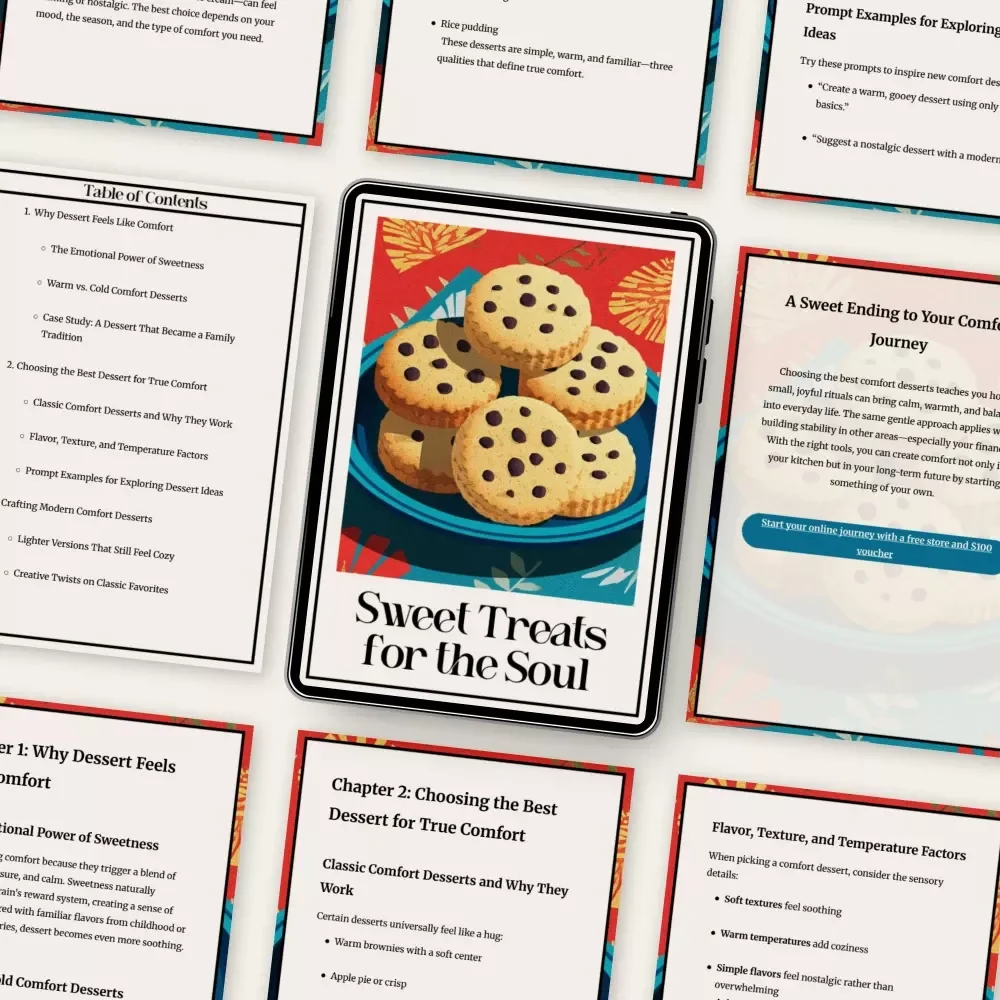 Sweet Treats for the Soul | Comfort Dessert Guide for Food Lovers | Digital Download | what dessert is best for comfort food Guide