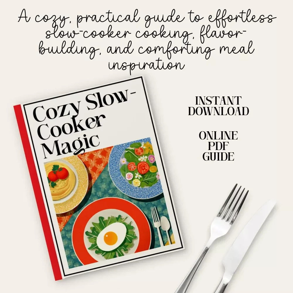 Cozy Slow-Cooker Magic | Slow Cooker eBook | Cozy Meals, Comfort Food Recipes, Easy Meal Prep Guide (Digital Download)