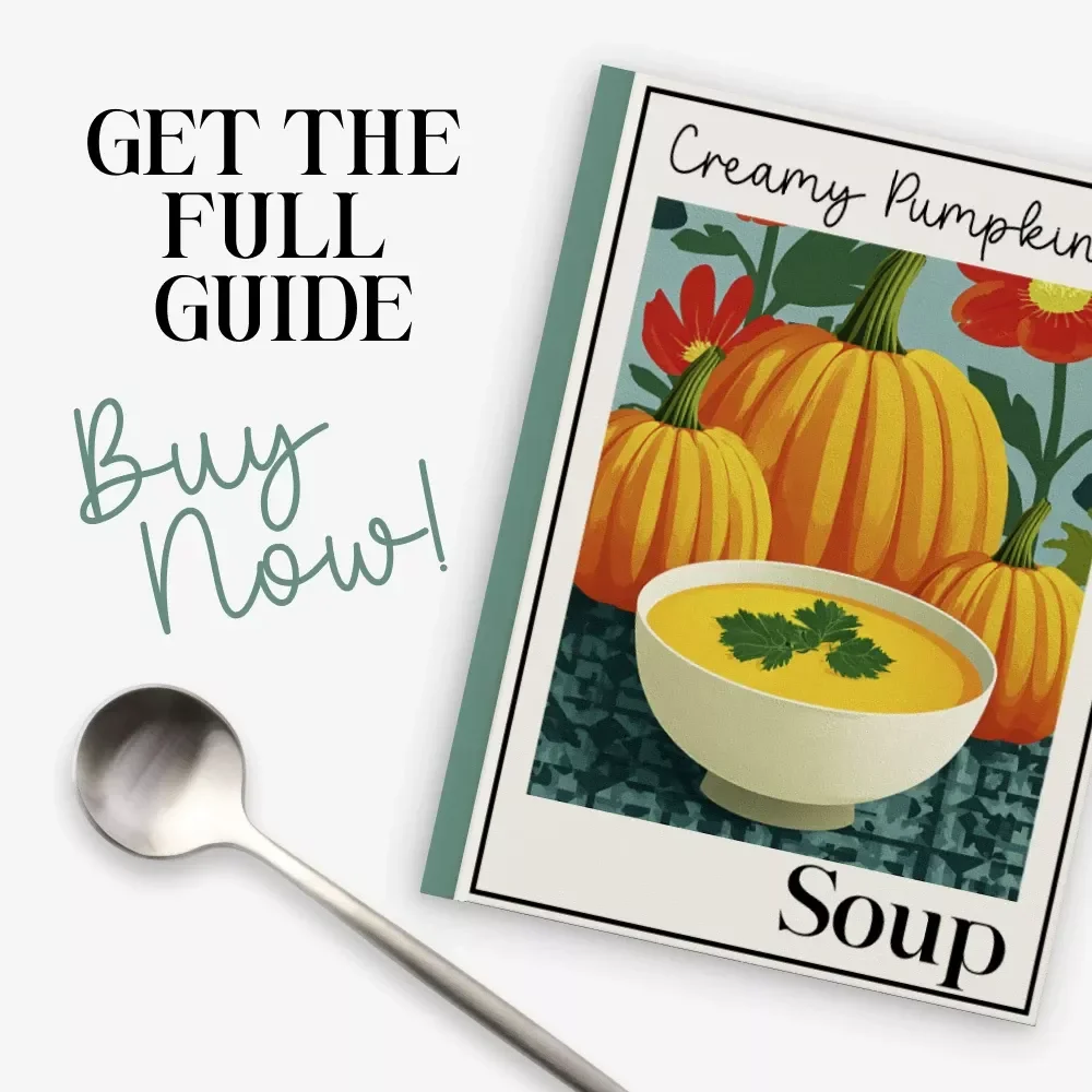 Creamy Pumpkin Soup | How to Make Creamy Pumpkin Soup Digital Guide | Cozy Fall Recipe eBook for Easy Homemade Comfort Food