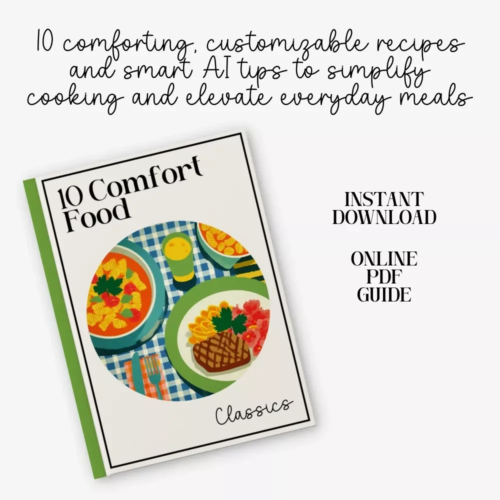 10 Comfort Food Classics | Cozy Kitchen Ebook for Home Cooks | Digital Download with the 10 best comfort food recipes | Comfort Food Guide & Pantry Prep Tips