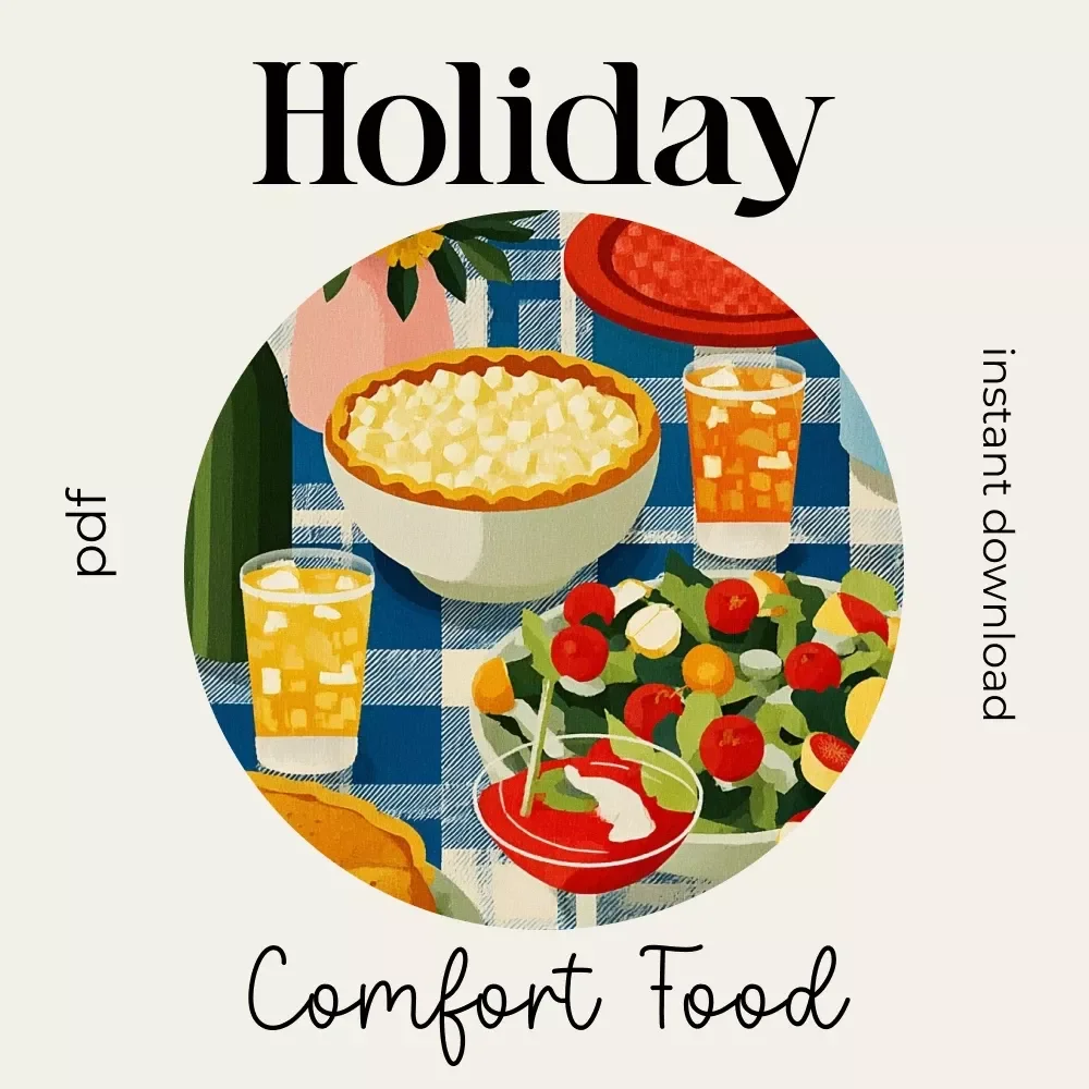 Holiday Comfort Food Menu Planner – Cozy Entertaining Checklist for Stress-Free Gatherings | how to plan holiday comfort food menus | Printable Digital Download
