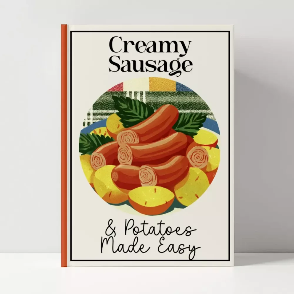 Creamy Sausage & Potatoes Made Easy | One Pan Creamy Sausage and Potatoes Recipe Digital Guide | Simple Family Dinner eBook for Busy Cooks