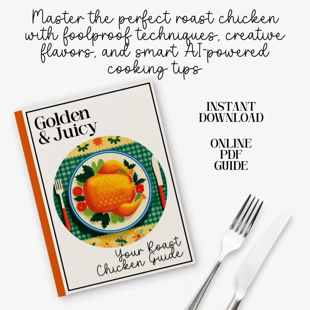 Golden & Juicy – Your Roast Chicken Guide | Ultimate Roast Chicken Recipe eBook | Printable Cooking Guide for Perfectly Crispy, Tender Chicken