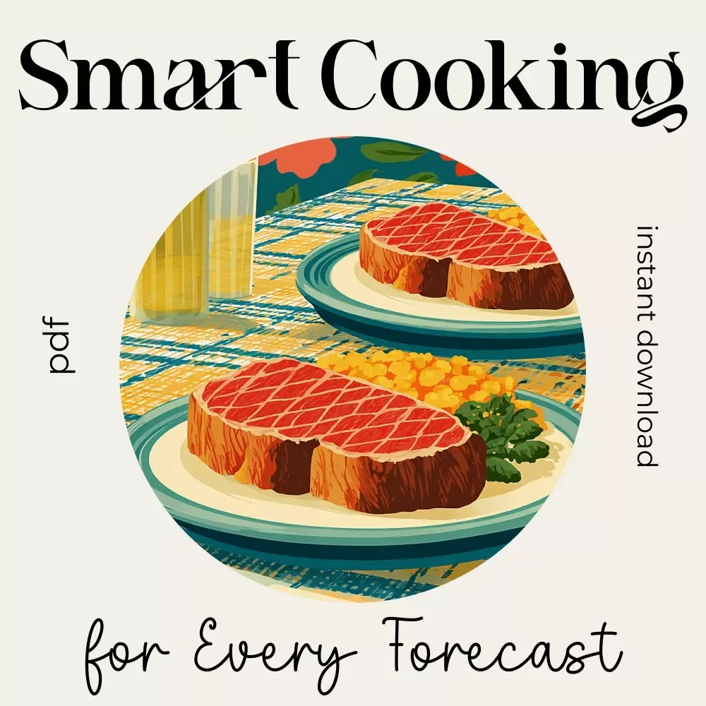 Smart Cooking for Every Forecast – Weather-Based Recipe Guide, AI Meal Planning Tips, how to use ai for weather-based recipes, Seasonal Menu Builder, Digital Download