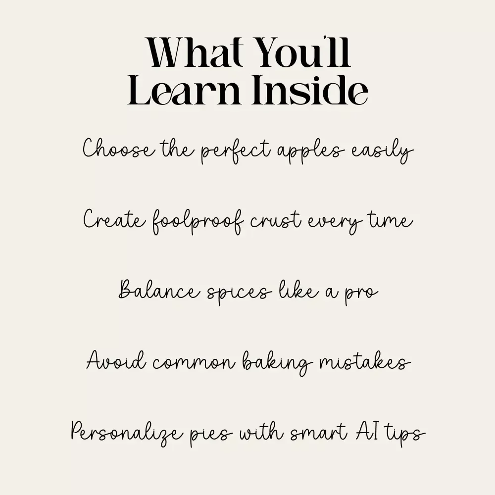 The Homemade Apple Pie Playbook – Ultimate Guide for Bakers | Printable Digital Download for Beginners & Home Cooks | Learn How to Make Apple Pie with Step-by-Step Tips