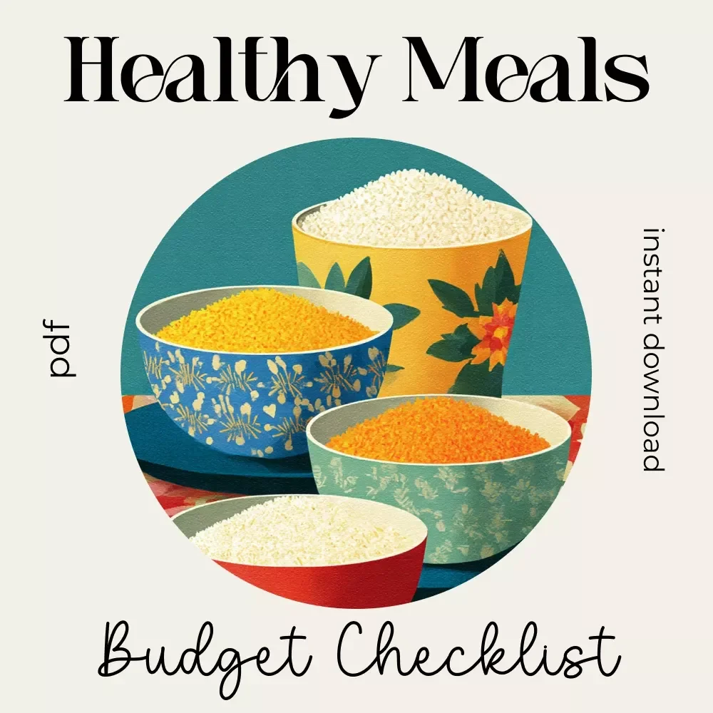 Your Healthy Comfortcore Meals on a Budget Checklist | Printable Healthy Comfortcore Meal Planning Guide for Easy, Cozy, and Affordable Eating
