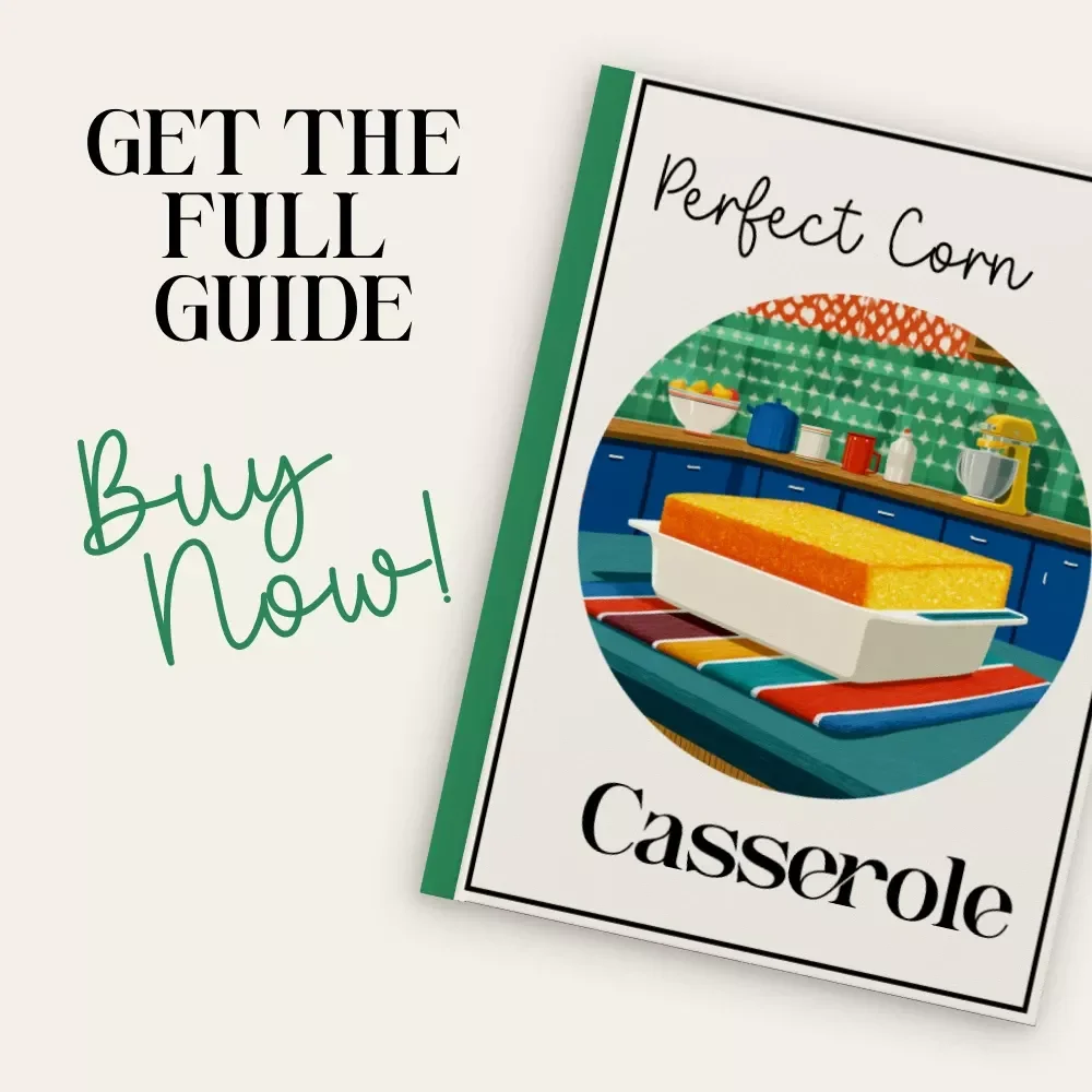 Perfect Corn Casserole | Printable Recipe Guide eBook | Digital Download Cooking Handbook for Beginners & Home Chefs | Cornbread Mix Comfort Food Tutorial