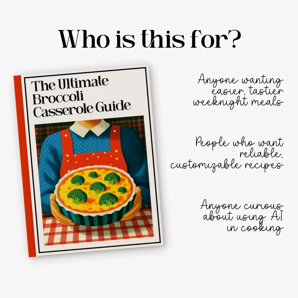 The Ultimate Broccoli Casserole Guide – Printable Recipe Guide, Instant Digital Download, Broccoli Casserole Recipe Inspiration for Home Cooks & Food Lovers