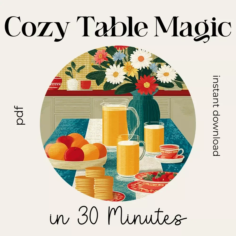Cozy Table Magic in 30 Minutes | DIY Table Decor Under 30 Minutes | Quick & Cozy Hosting Guide