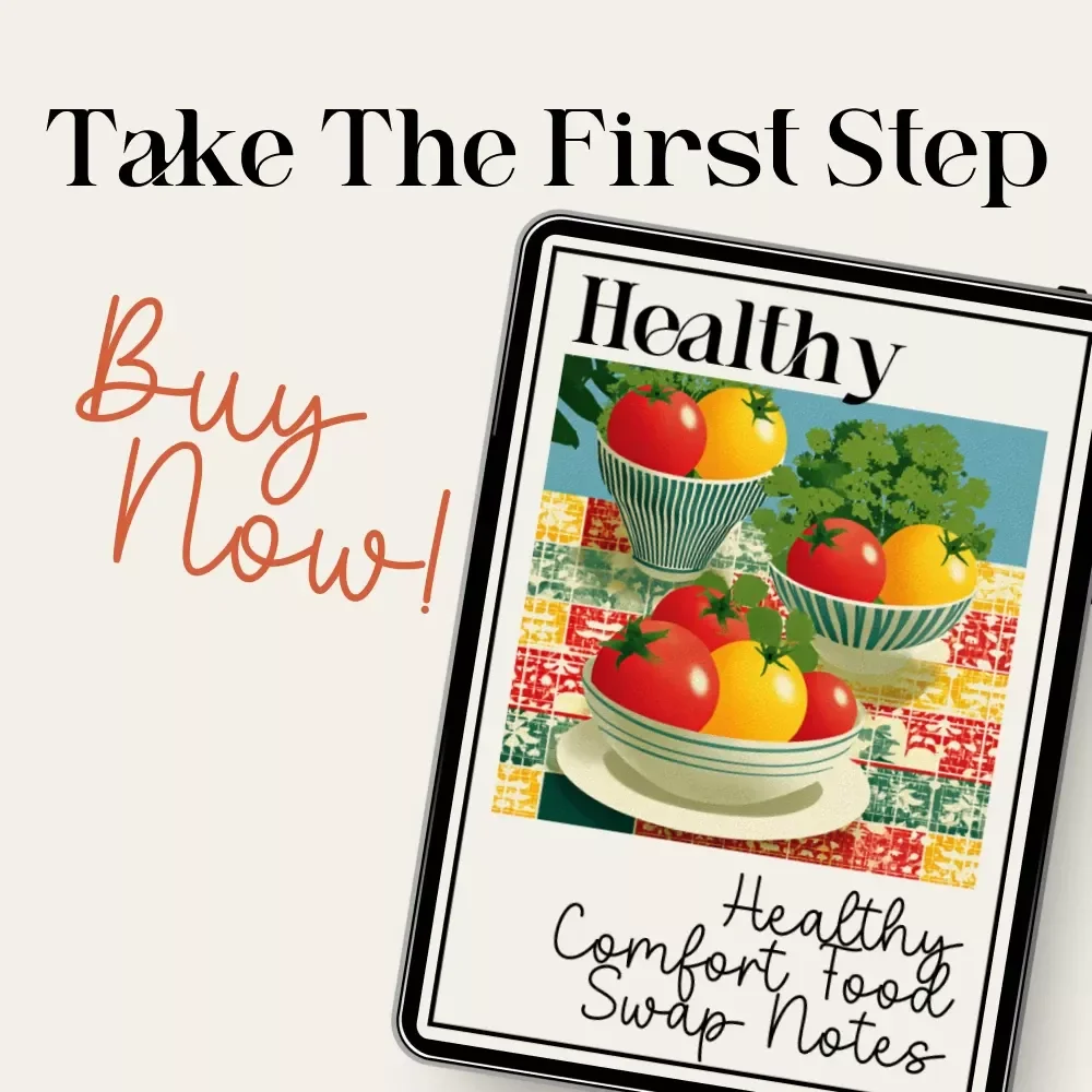 Healthy Comfort Food Swap Notes | Printable Checklist for Healthy Comfort Food Swaps | Digital Download Wellness Guide
