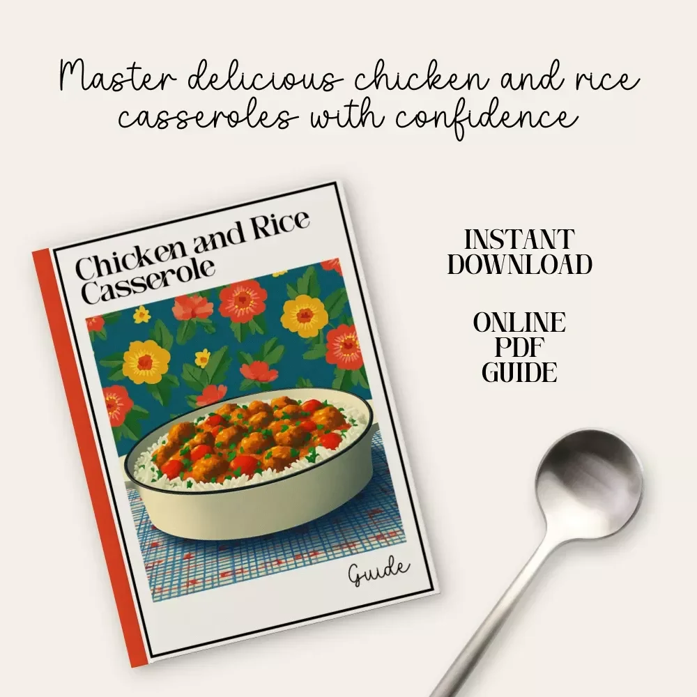 Chicken and Rice Casserole Guide – Comfort Food Recipe eBook, Beginner-Friendly Cooking Guide, Meal Prep Digital Download