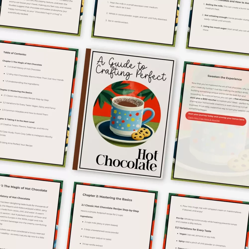 A Guide to Crafting Perfect Hot Chocolate | Ultimate Hot Chocolate Recipe Guide | Cozy Drink eBook for Chocolate Lovers (Digital Download)