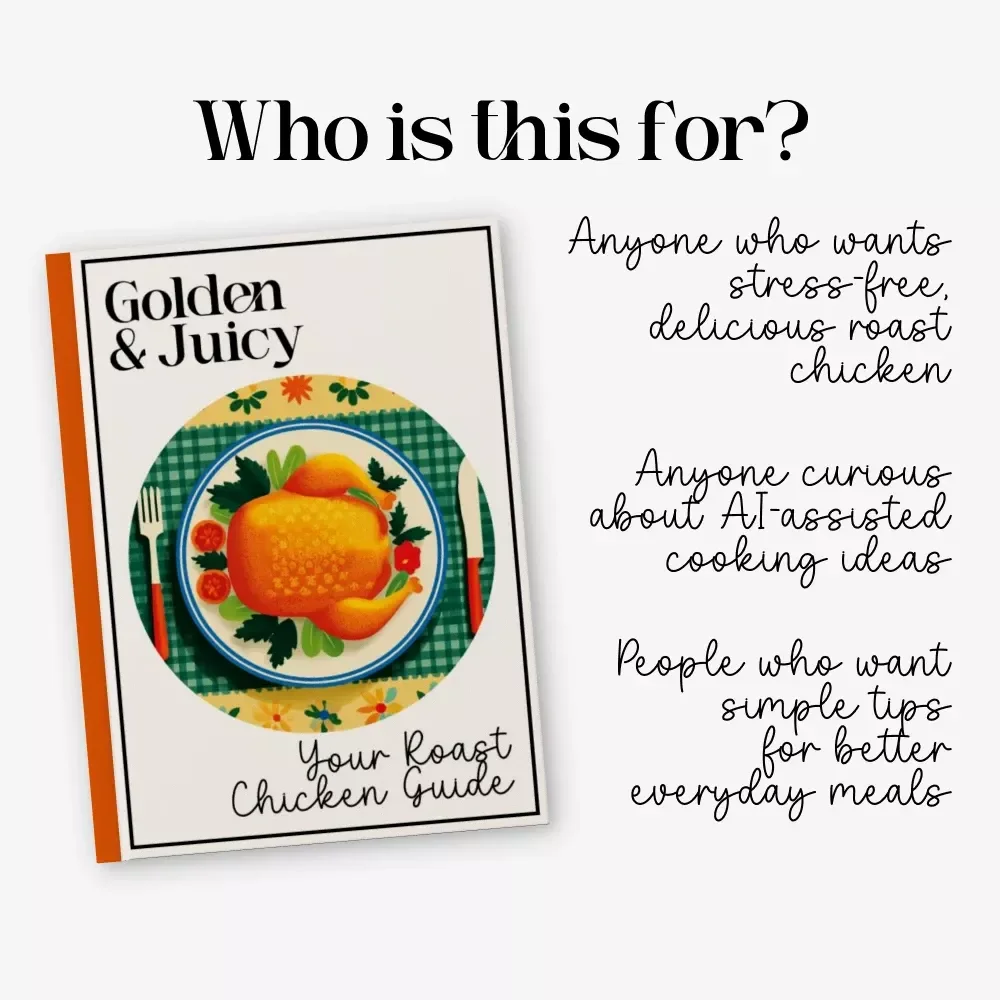Golden & Juicy – Your Roast Chicken Guide | Ultimate Roast Chicken Recipe eBook | Printable Cooking Guide for Perfectly Crispy, Tender Chicken