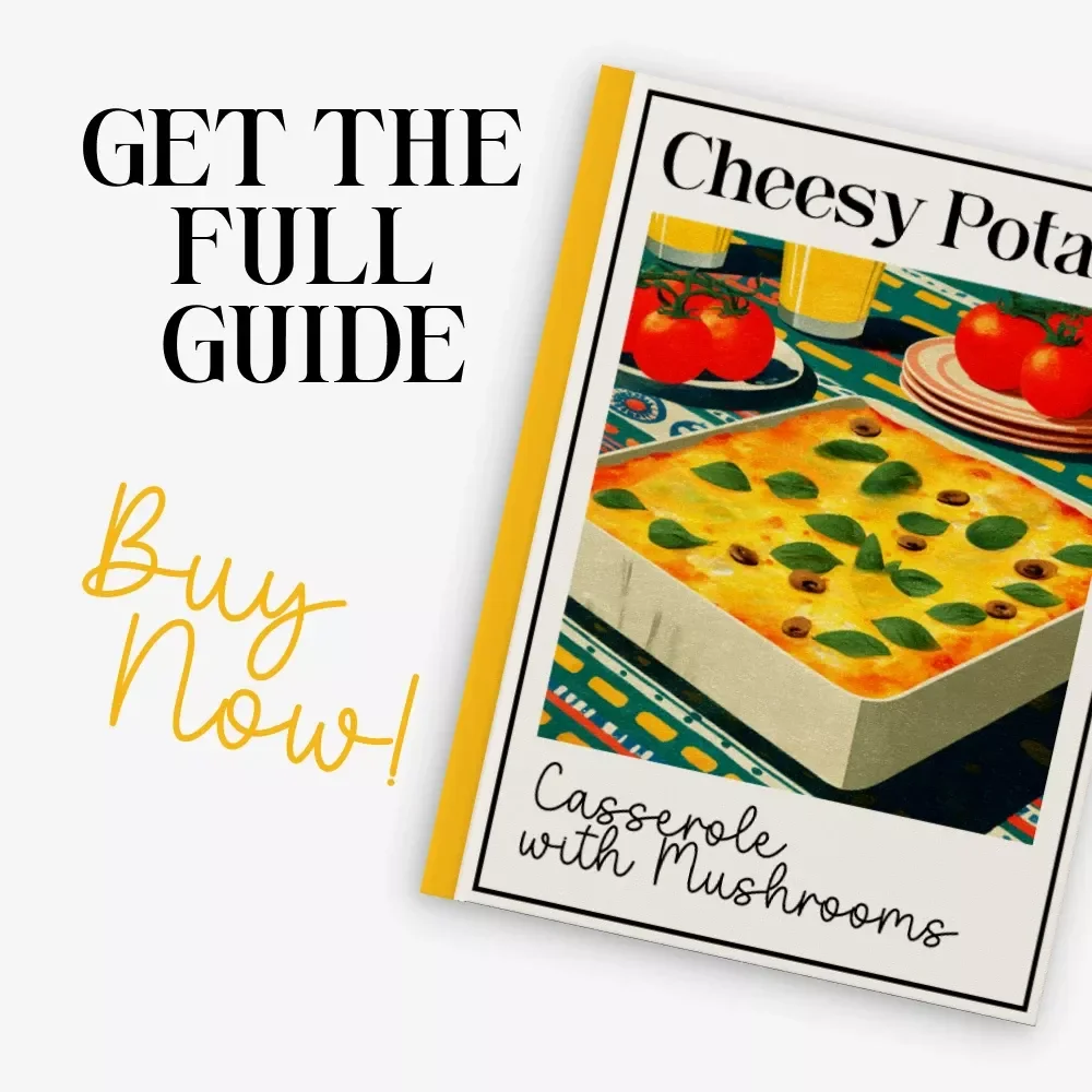 Cheesy Potato Casserole with Mushrooms | Ultimate Guide for Home Cooks | Easy Steps & how to make cheesy potato casserole with mushrooms | Printable eBook-Style Digital Download