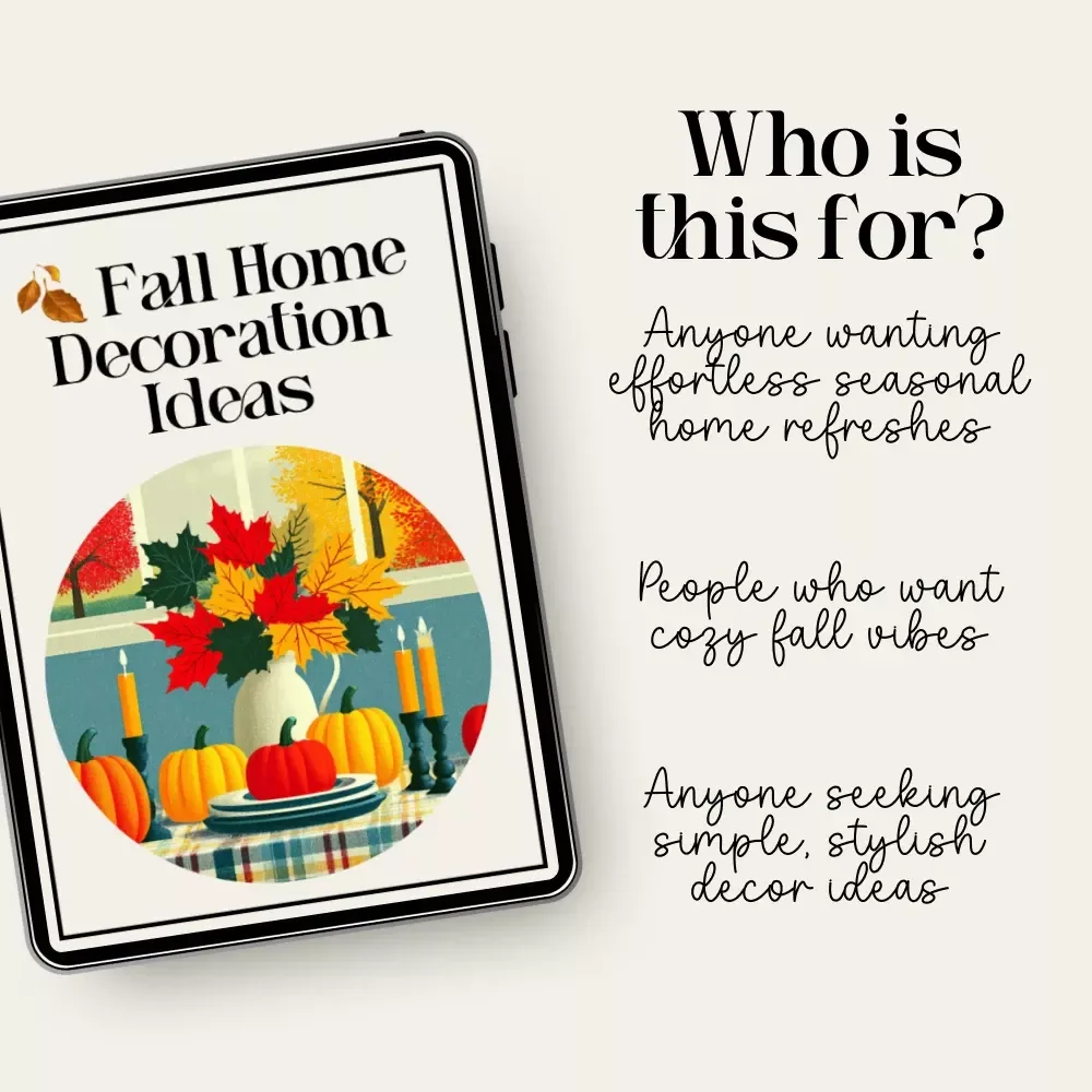 Fall Home Decoration Ideas – Printable Autumn Home Styling Checklist for Cozy Seasonal Décor | fall home decoration ideas Guide