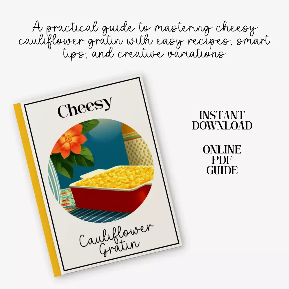 Cheesy Cauliflower Gratin Guide | Digital Download for Home Cooks | Learn how to make cheesy cauliflower gratin with Easy Steps, Tips, and Recipes