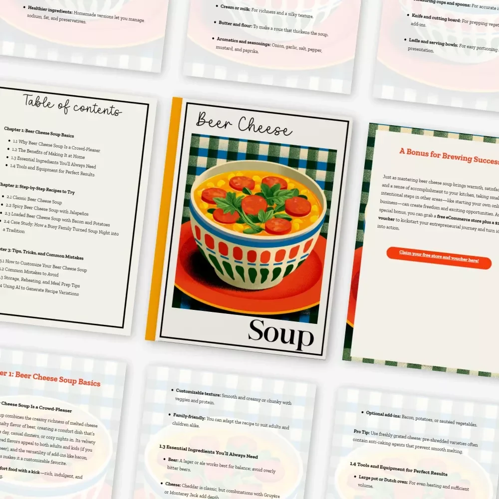 Beer Cheese Soup Guide – Ultimate Digital Download for Cozy Cooking, Recipe Inspiration & how to make beer cheese soup | Printable eBook for Comfort Food Lovers