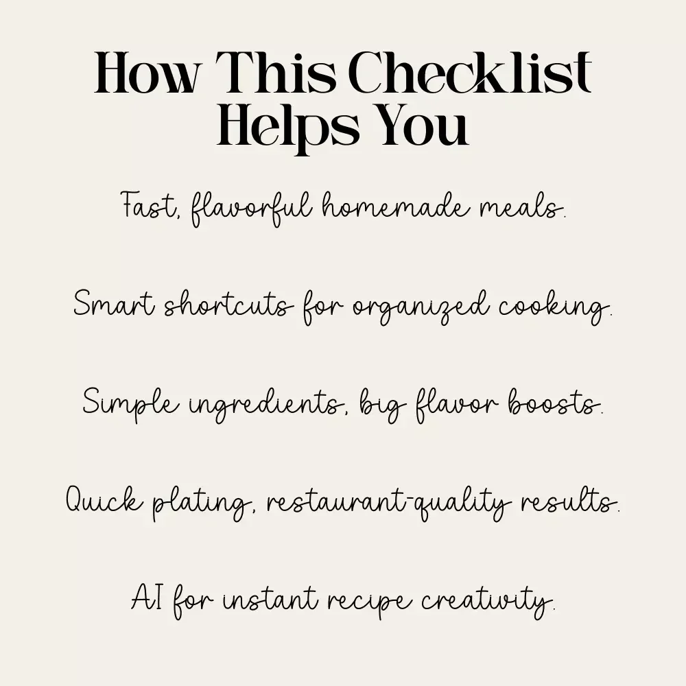 The 30-Minute Comfort Food Checklist | Quick & Easy Digital Kitchen Guide | Learn How to Make Comfort Food in Under 30 Minutes