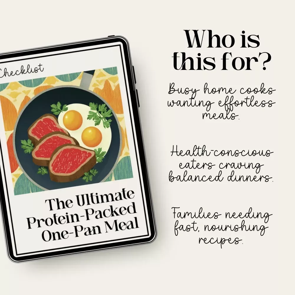 The Ultimate Protein-Packed One-Pan Meal Checklist | Easy, Healthy, and Time-Saving Digital Download for Busy Home Cooks | Protein-Packed One-Pan Meals Guide for Effortless Meal Prep