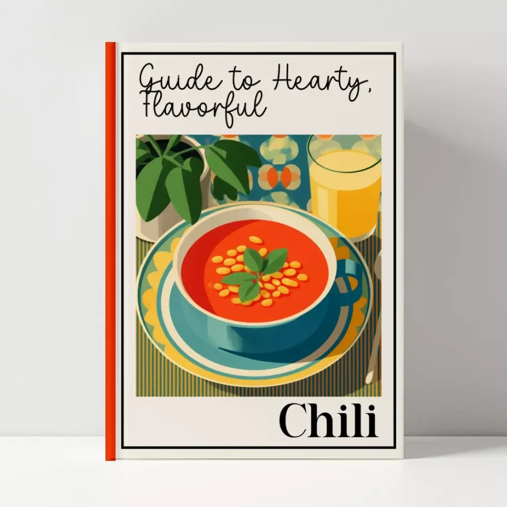 Guide to Hearty, Flavorful Chili – Digital Download Recipe Guide, Chili Cookbook eBook, Beginner-Friendly Cooking Tips, Flavor-Building Techniques, Chili Variations & Meal Prep Ideas