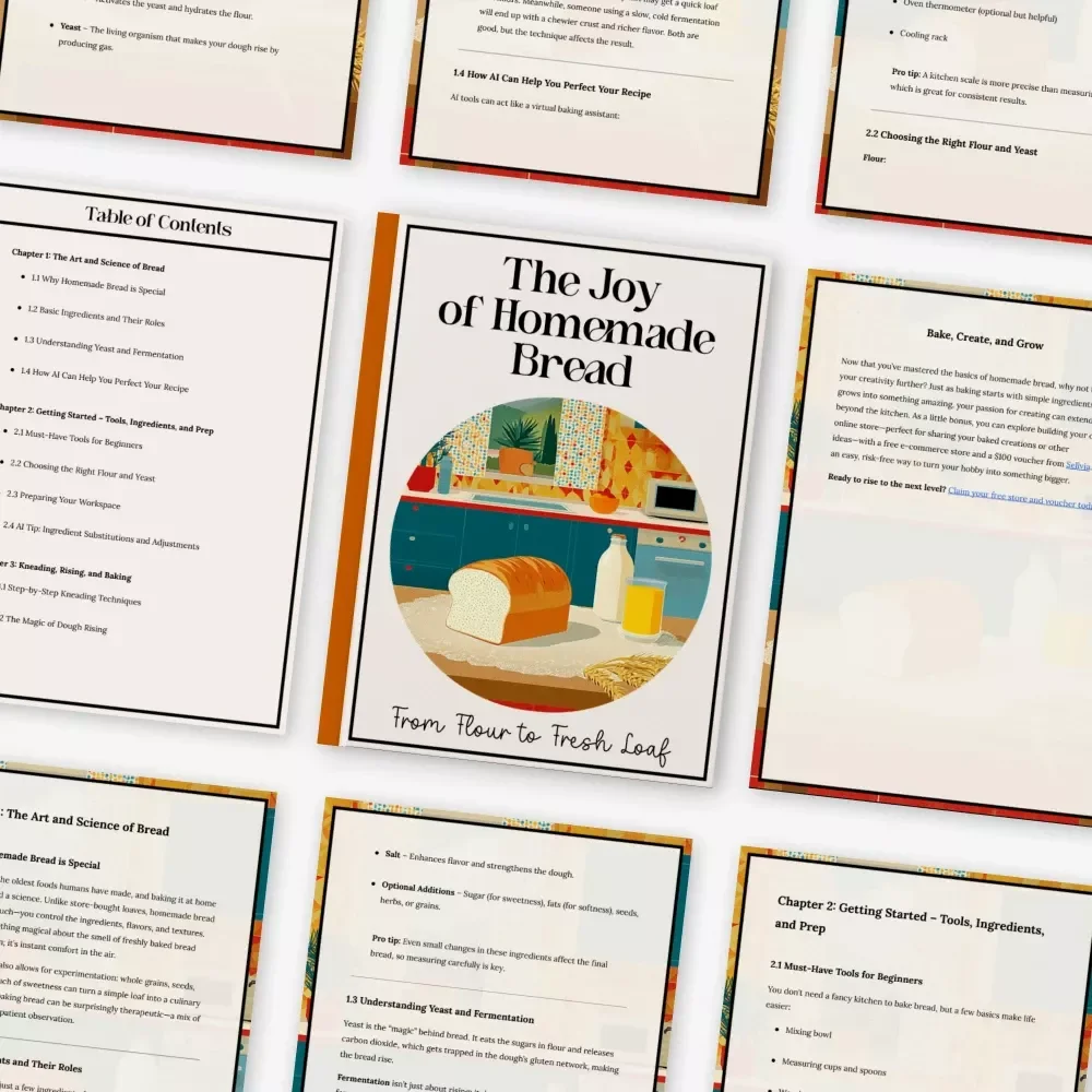 The Joy of Homemade Bread: From Flour to Fresh Loaf – Ultimate Beginner-Friendly Guide for Home Bakers | Learn how to make homemade bread with Easy Steps, AI Tips, and Delicious Recipes
