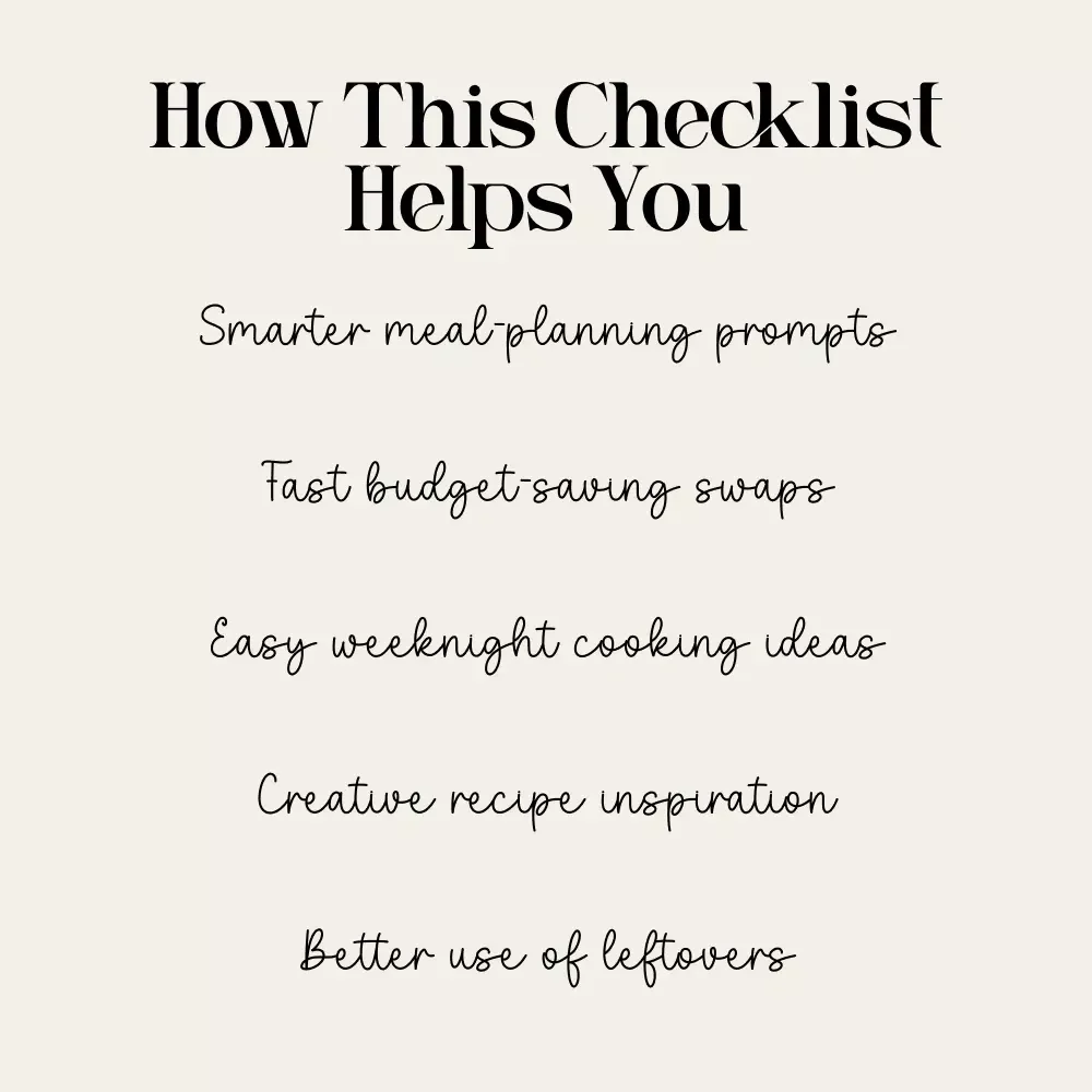 Asking AI About Budget-Friendly Comfort Food Ideas | Printable Checklist for How to Ask AI for Budget-Friendly Comfort Food Ideas | Digital Meal Inspiration Guide