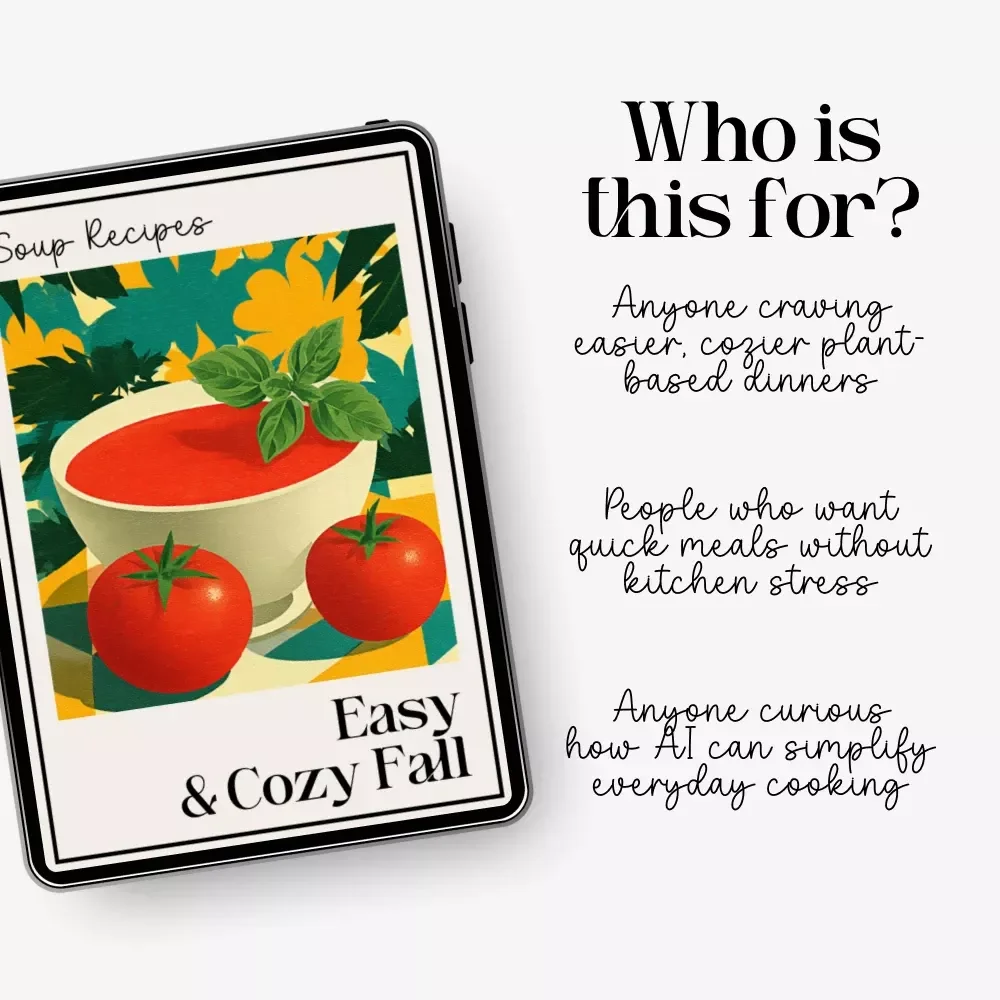 Easy & Cozy Fall Soup Recipes | Seasonal Fall Soups Recipes eBook | Comfort Food Autumn Recipe Guide | Printable Digital Download