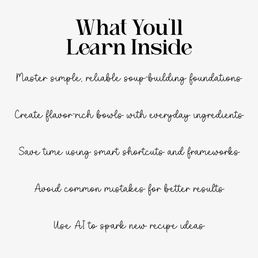 Warm and Comforting Soup Ideas Guide | Cozy Digital Recipe Book | comforting soup recipes Inspiration | Easy Weeknight Soups eBook | Instant Download