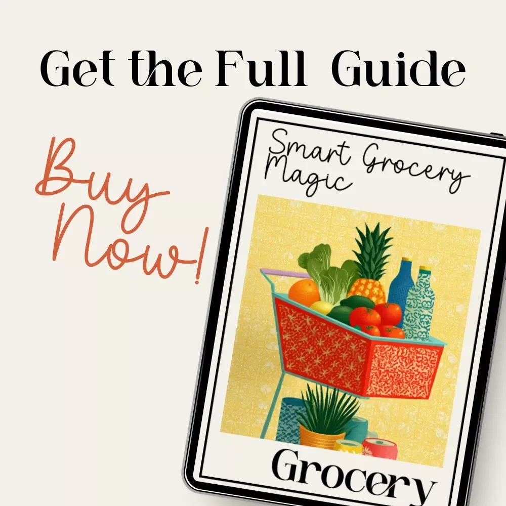 Smart Grocery Magic | Guide to how to use AI to build a grocery list from recipes | Cozy Meal-Planning eBook